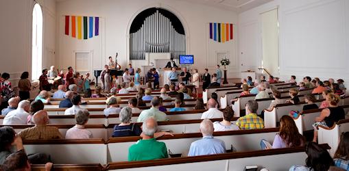 Congregation at a Sunday Service
